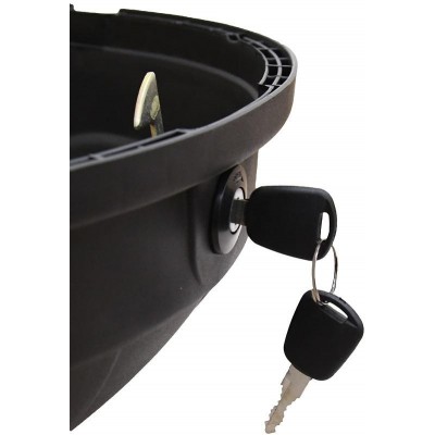 Zadní kufr k elektrickému motocyklu RACCEWAY CENTURY, žlutý-lesklý