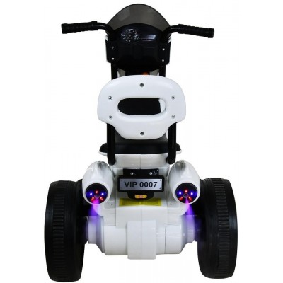 RACCEWAY elektrická dětská trojkolka bílo černá