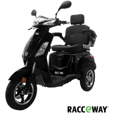 Elektrický tříkolový vozík RACCEWAY VIA, černý lesklý
