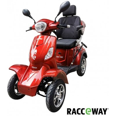 Elektrický čtyřkolový vozík RACCEWAY STRADA, vínový lesklý