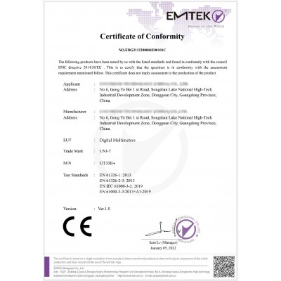 Multimetr UNI-T UT33B+