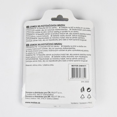Zámek kotoučové brzdy RACCEWAY 5,5