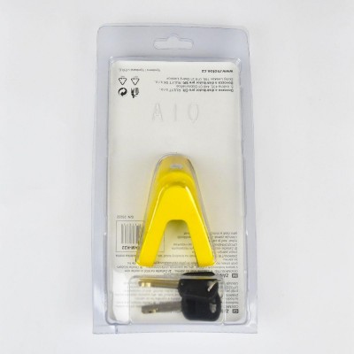 Zámek kotoučové brzdy RACCEWAY 6 žlutý