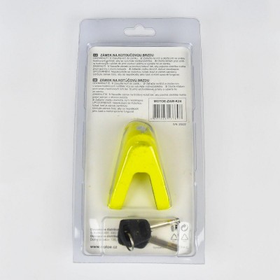 Zámek kotoučové brzdy RACCEWAY 6 zelený