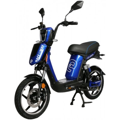 Elektroskútr RACCEWAY® E-BABETA®, modrá-lesklá, bez baterie