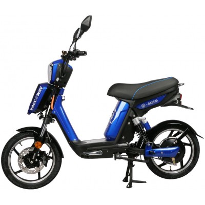 Elektroskútr RACCEWAY® E-BABETA®, modrá-lesklá, bez baterie